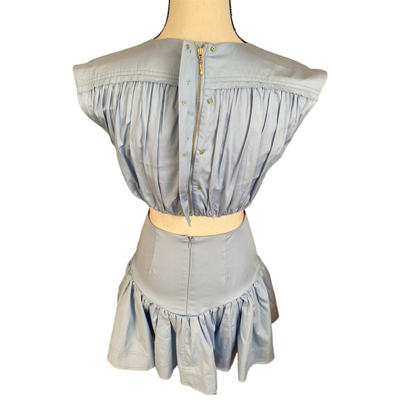 Aje Solstice Ring Embellishment Cut-out Cotton Mini Dress Size 6 - Picture 10 of 16